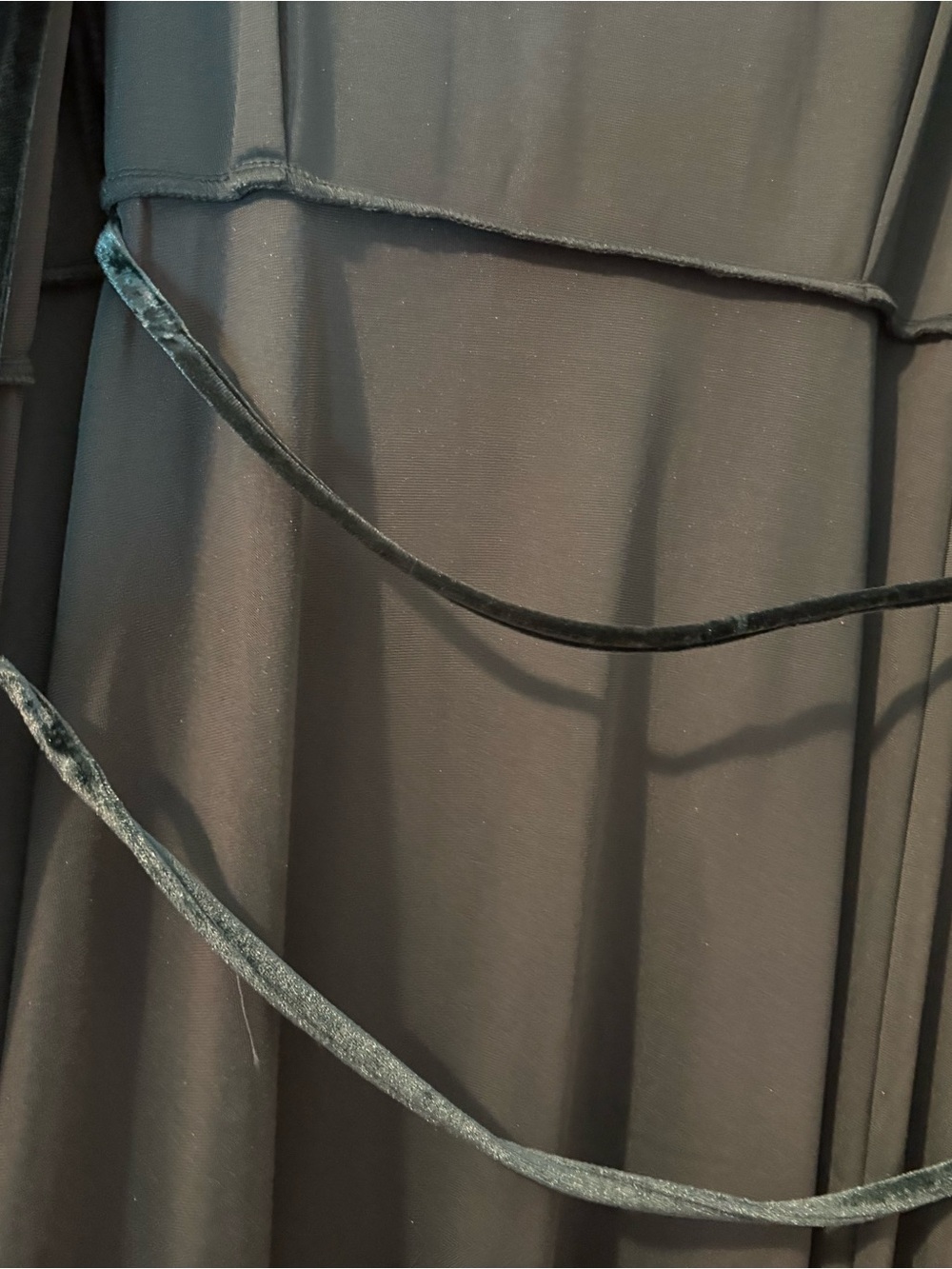 Baltic Born Women's Velvet Wrap Maxi Dress in Deep Green - Picture 6 of 9